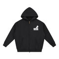 Social Relics™ Chronos Tour Oversized Zip Hoodie – Black